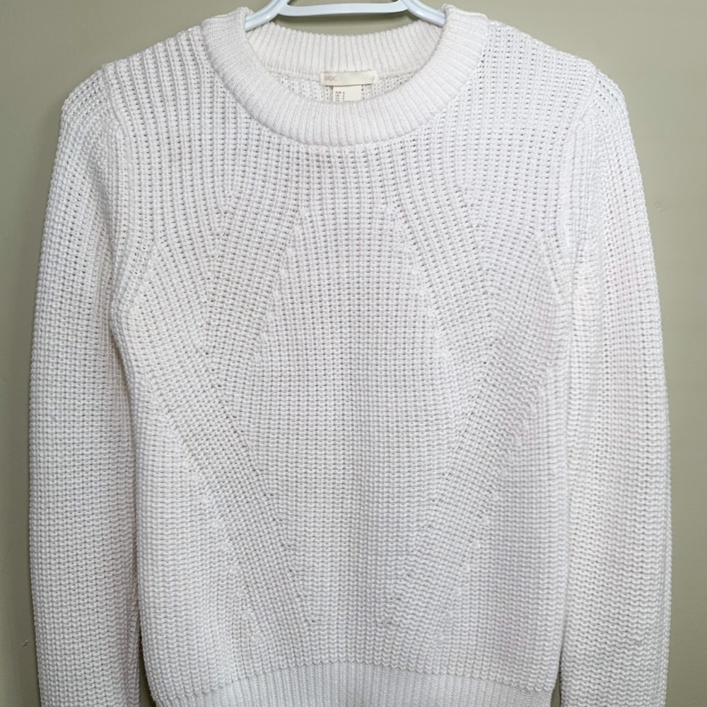 H&M White Sweater